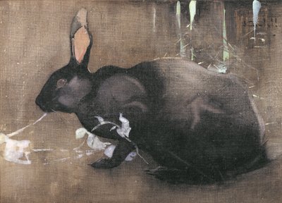 Ein schwarzes Kaninchen von Joseph Crawhall